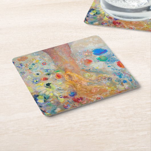 Boeddha, Redon Kartonnen Onderzetters (Schuin)