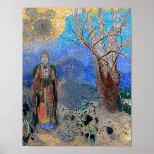 Boeddha, Redon Poster (Voorkant)