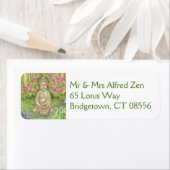 Boeddha retouradres label (Insitu)