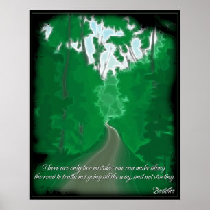 Boeddha Road naar Truth Quote Poster