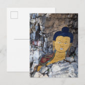 Boeddha Rock schilderen Briefkaart (Voorkant / Achterkant)