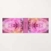 Boeddha roze paarse meditatienaam yogamat (Voorkant (horizontaal))
