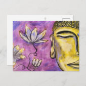 Boeddha schilderij Briefkaart - Freyja's Alchemie (Voorkant / Achterkant)