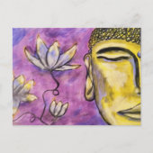 Boeddha schilderij Briefkaart - Freyja's Alchemie (Voorkant)