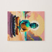 Boeddha - Serene Kusten van Verlichting Legpuzzel (Horizontaal)