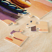 Boeddha - Serene Kusten van Verlichting Legpuzzel (Zijkant)