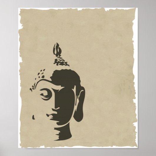 boeddha shabby chic elegant hipster zzen poster (Voorkant)