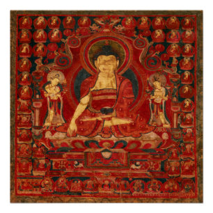 Boeddha Shakyamuni als Heer van de Muni's Perfect Poster
