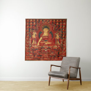 Boeddha Shakyamuni als Heer van de Muni's Wandkleed