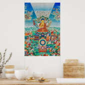 Boeddha Shakyamuni op Mount Meru Poster (Keuken)