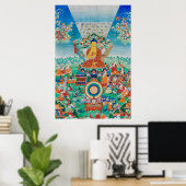 Boeddha Shakyamuni op Mount Meru Poster (Thuiskantoor)