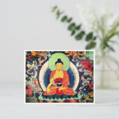 Boeddha Shakyamuni schilderij, Himalaya, Nepal Briefkaart (Staand voorkant)