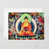 Boeddha Shakyamuni schilderij, Himalaya, Nepal Briefkaart (Voorkant / Achterkant)