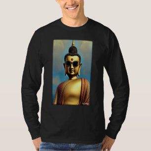 Boeddha Siddhartha Gautama Zonnebril Religie Indi T-shirt