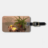 Boeddha Sjabloon citaat stille levensfotografie Bagagelabel (Voorkant horizontaal)