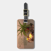 Boeddha Sjabloon citaat stille levensfotografie Bagagelabel (Voorkant verticaal)