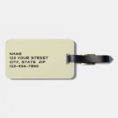 Boeddha Sjabloon citaat stille levensfotografie Bagagelabel (Achterkant horizontaal)