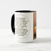 Boeddha Sjabloon citaat stille levensfotografie Mok (Voorkant links)