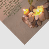 Boeddha Sjabloon citaat stille levensfotografie Tissuepapier (Detail)