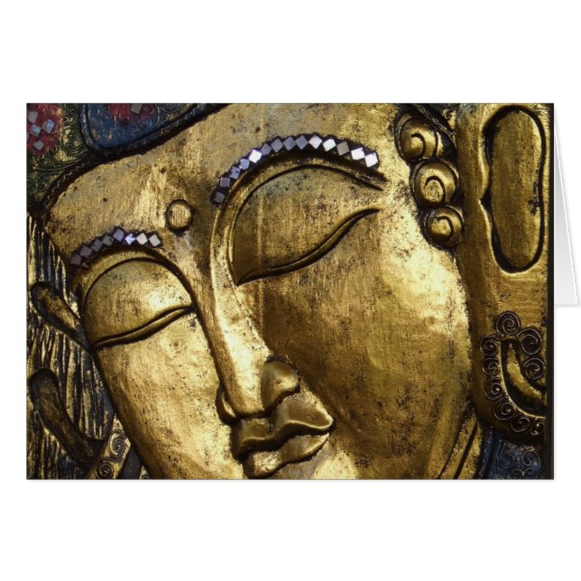 Boeddha Slaapende gebeden ogen gesloten (Voorkant Horizontaal)