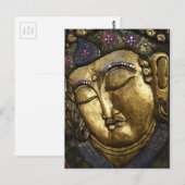 Boeddha Slaapende gebeden ogen gesloten Briefkaart (Voorkant / Achterkant)