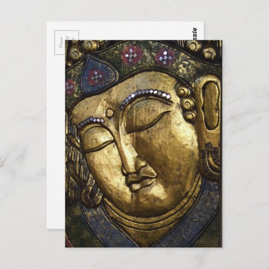 Boeddha Slaapende gebeden ogen gesloten Briefkaart (Voorkant / Achterkant)