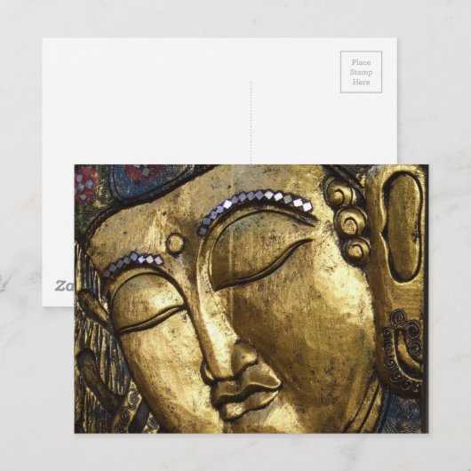 Boeddha Slaapende gebeden ogen gesloten Briefkaart (Voorkant / Achterkant)