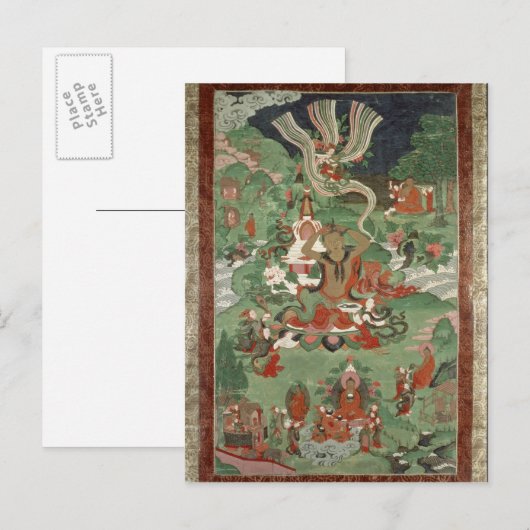 Boeddha snijdt een haar briefkaart (Voorkant / Achterkant)