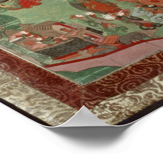 Boeddha snijdt een haar poster (Hoek)