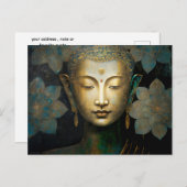 Boeddha, Spirituele Meditatie Briefkaart (Voorkant / Achterkant)