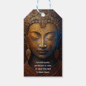 Boeddha, Spirituele Meditatie Cadeaulabel (Voorkant)