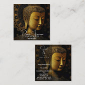 Boeddha, Spirituele Meditatie Vierkante Visitekaartje (Voorkant / Achterkant)