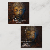 Boeddha, Spirituele Meditatie Vierkante Visitekaartje (Voorkant / Achterkant)