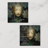 Boeddha, Spirituele Meditatie Vierkante Visitekaartje (Voorkant / Achterkant)