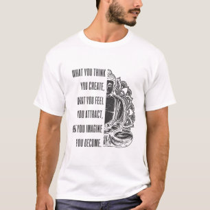 Boeddha spirituele zeg mandala Boeddhisme Yoga cad T-shirt