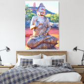 Boeddha-standbeeld Canvas Afdruk (Insitu (Slaapkamer))