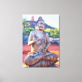 Boeddha-standbeeld Canvas Afdruk (Voorkant)