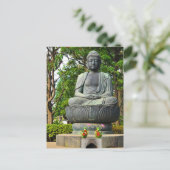 Boeddha-standbeeld in Tokio, Japan Briefkaart (Staand voorkant)