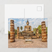 Boeddha standbeeld, Wat Mahadat Briefkaart (Voorkant / Achterkant)