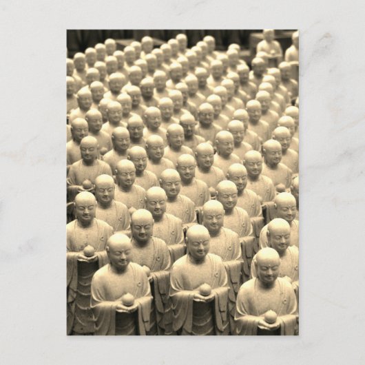boeddha standbeelden briefkaart (Voorkant)