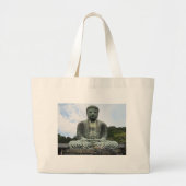 Boeddha Statue Boeddhisme Grote Tote Bag (Voorkant)