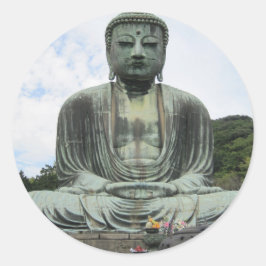 Boeddha Statue Boeddhisme Ronde Sticker