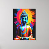 Boeddha - Stralen van rust Canvas Afdruk (Voorkant)