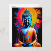 Boeddha - Stralen van rust Feestdagenkaart (Voorkant / Achterkant)