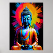 Boeddha - Stralen van rust Poster (Voorkant)