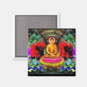 Boeddha Swirl - Magneet (Voorkant / Achterkant)