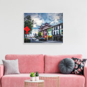 Boeddha tandtempel in Chinatown, Singapore Canvas Afdruk (Insitu (Woonkamer))