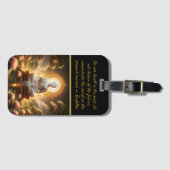 Boeddha te midden van lotusbloemen. bagagelabel (Voorkant (horizontaal))