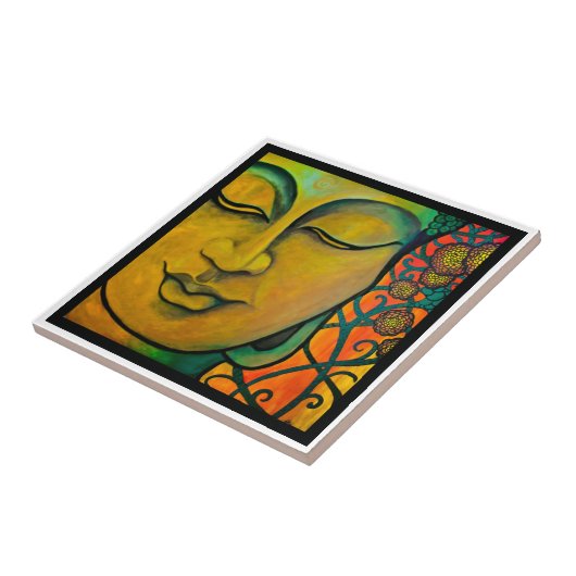 boeddha-tegel tegeltje (Zijkant)