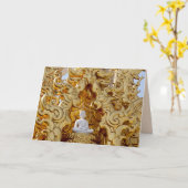 boeddha temple wenskaart kaart (Gele Bloem)